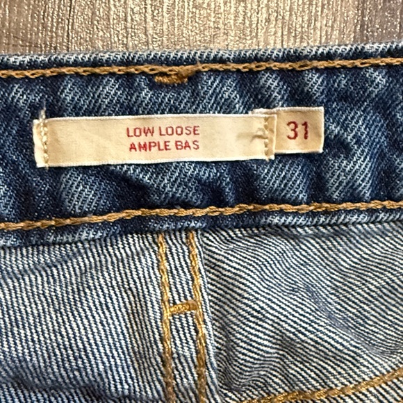 Levi’s Premium Classic Blue Jeans - Low Loose Ample Bas - 31W x 32L - Picture 3 of 8